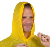 (2 Pack) PVC Rain Ponchos for Adults Waterproof Emergency Hooded Poncho Raincoat