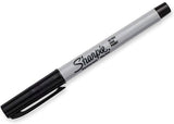 (3 Pack) Sharpie Permanent Precision Marker, Ultra Fine Point, Black Ink