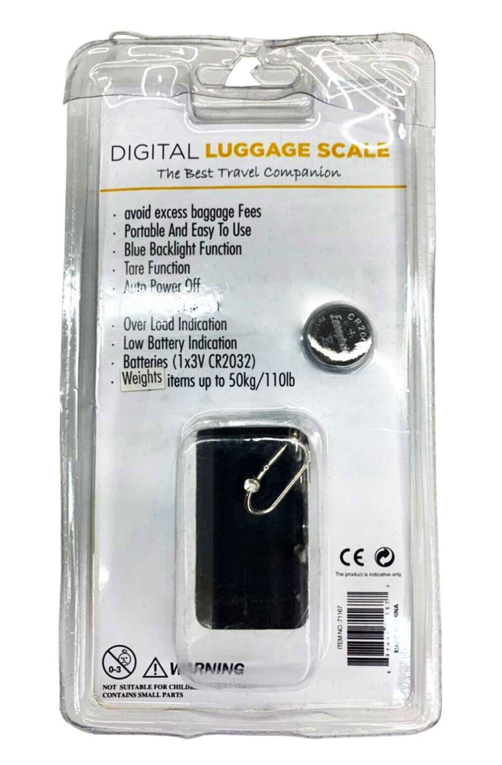 2-Pack Luggage Scale 110lb 50kg Portable Travel LCD Digital Hanging Weight
