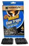 12 Traps (3 Pack) Mouse Trap Glue Super Sticky, Kill Rat/Mouse Without Poison