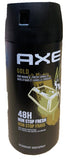Axe Gold Oud Wood & Fresh Vanilla 48H Deodorant Body Spray 150ml/5.07oz (3 Pack)