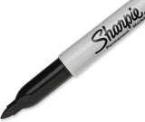 (3 Pack) Sharpie Permanent Marker Original, Fine Point Black Ink