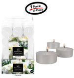 30 PCS Gardenia White Tealight Candles Highly Scented w/ Essential & Natural Oil