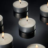 30 PCS Unscented White Tealight Candles 4 Hours Burn Time Dripless Long Lasting