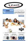 Fabric Mattress Protector-Waterproof & Dust Mite Proof Durable Cover- Twin Size