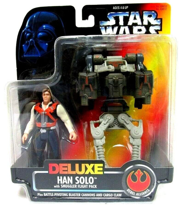 Star Wars The Power of the Force Orange Card Deluxe Han Solo Action Figure Set