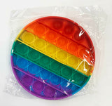 (2 Pack) Push Pop Silicone Sensory Fidget Rainbow Pop Bubble Stress Relief