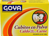 3 Goya Beef Flavored Powdered Bouillon /Cubitos-Polvo-Beef 2.82 oz (3 Pack)