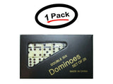 1 Double Six Mini Dominoes Dominos Set of 28 Tiles Each (1 Pack)