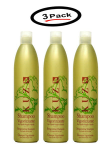 3 Pack Kuz Vigorizzante Shampoo Dry Hair Made In Italy 16.9 oz Bottles