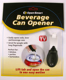 (1 Pack) Open Smart Soda Can Opener (Beverage Can Opener)