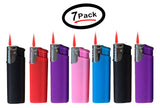 (7 Pack) 5-Flags Refillable Butane Cigarette Torch Lighter Windproof Flame