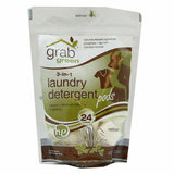 (1 Pack) Grab Green 3-in-1 Laundry Detergent Vetiver Pre-Measured Pods 24 Loads