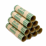 36 ROLLS PREFORMED Dime COIN WRAPPERS TUBES (1 Pack)