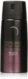 (5-Pack) Axe Deodorant Body Spray Black Night Mens Fragrance 150ml/5.07 Oz