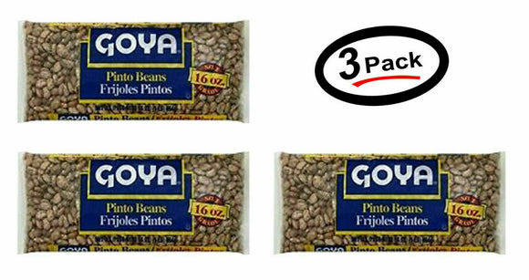 (3 Pack) Goya Pinto Beans 16 oz per pack - New