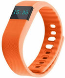TW64 Waterproof Bluetooth 4 Activity Tracker Sport Bracelet (Orange) (2 Pack)