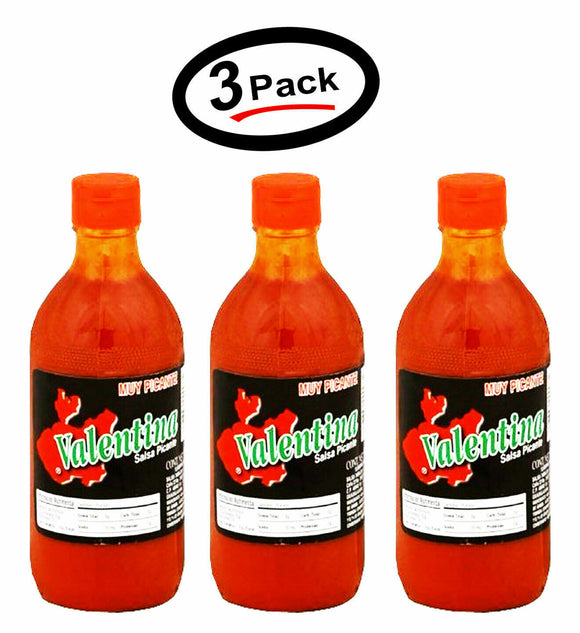 3 Valentina Black Label Extra Hot Sauce - 12.5 Oz. (3 Pack)