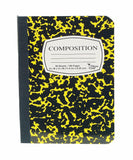3 Composition/Notebook Book Wide Ruled Paper,100 Sheets, 9-3/4"x7-1/2"