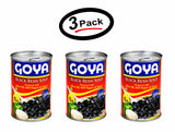 3 Pack Goya Foods Black Bean Soup, 15-Ounce Prepared with Olive Oil