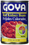 1 Goya Red Kidney Beans Habichuelas Coloradas Premium- 15.5 Oz Can