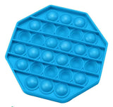 (3 Pack) Push Pop Silicone Sensory Fidget Toy Rainbow Pop Bubble Stress Relief