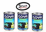 (3 Pack) Goya Black Beans Frijoles Negros low sodium 15.5 Oz