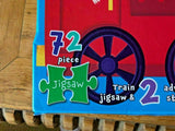 72 Piece Train Jigsaw Puzzle & 2 Adventurous Story Books