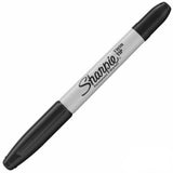 (3 Pack) Sharpie Twin Tip Permanent Black Marker, Fine & Ultra Fine Point 2 in 1