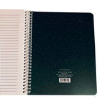(3 Pack) Molly & Rex Spiral Notebook, Cat Pattern, Wide Ruled with Folder